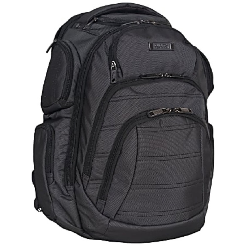 NWOT Kenneth Cole Reaction Black Pack of All Trades 17” Padded Laptop Backpack